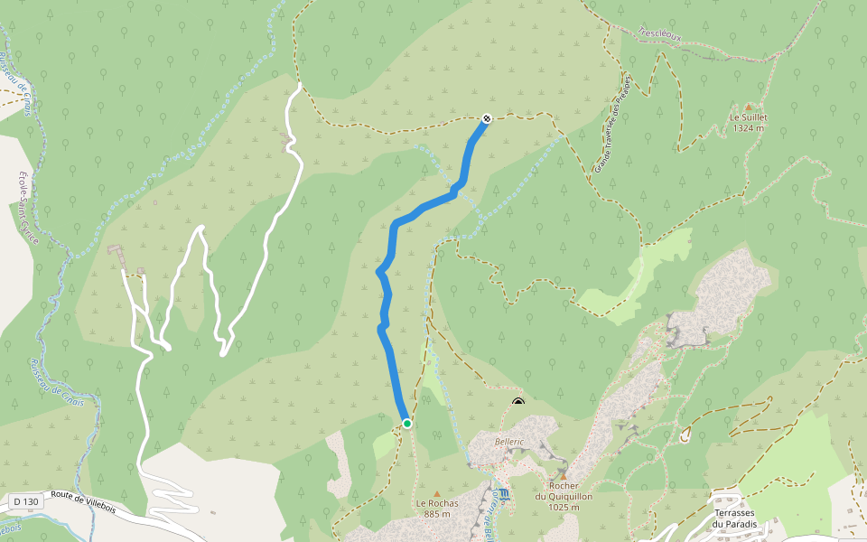 Grande Traversée des Préalpes - Grp Tour du Buech walking route map in Orpierre