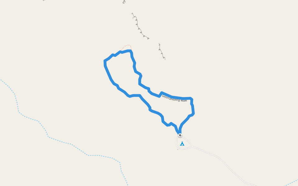 Goorrandalng Walk walking route map in Baines