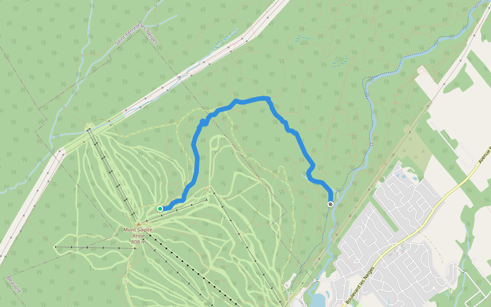 I La Vietnam walking route map in Beaupré