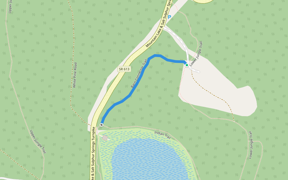 Barn Connector Trail walking route map in Pembroke