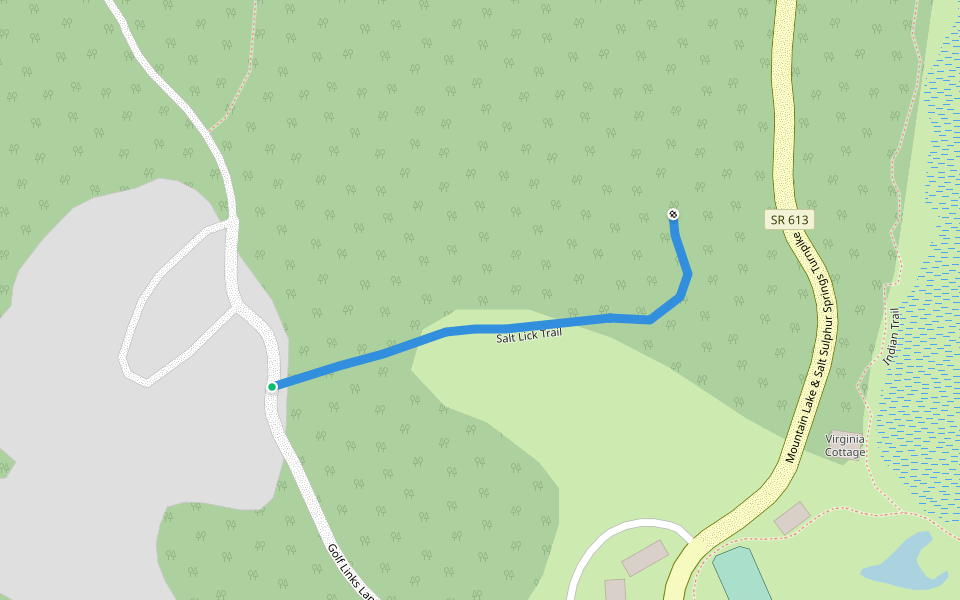 Salt Lick Trail walking route map in Pembroke