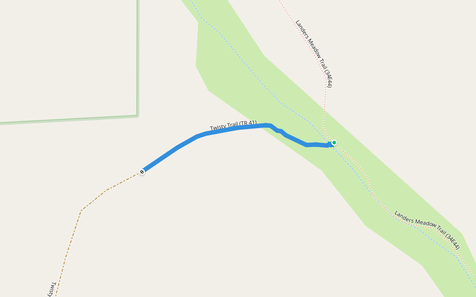 Twisty Trail (TR 41) walking route map in Weldon