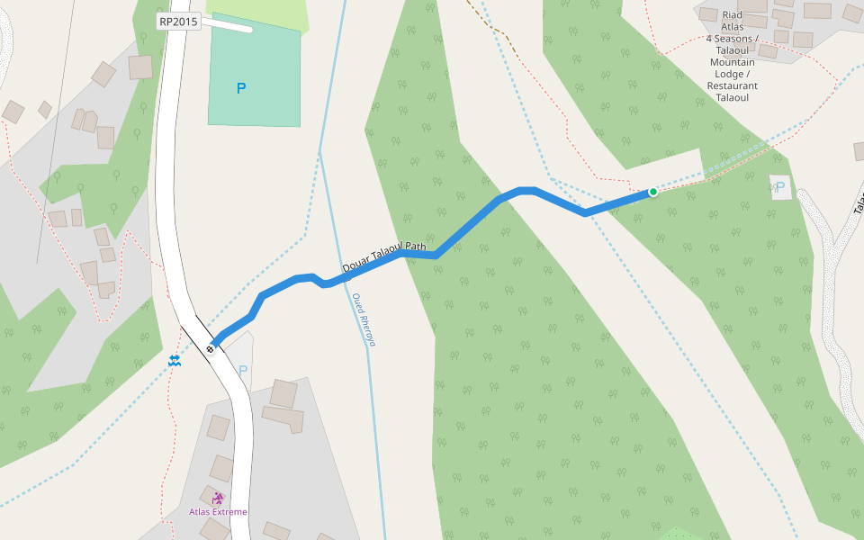 Douar Talaoul Path walking map