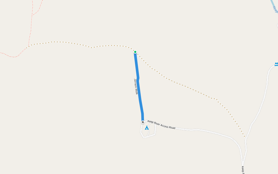 Jarnem Walk walking route map in Baines