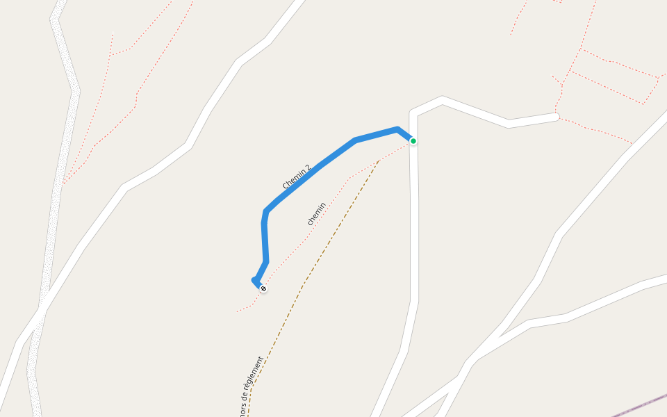 Chemin 2 walking route map in Antsahalava