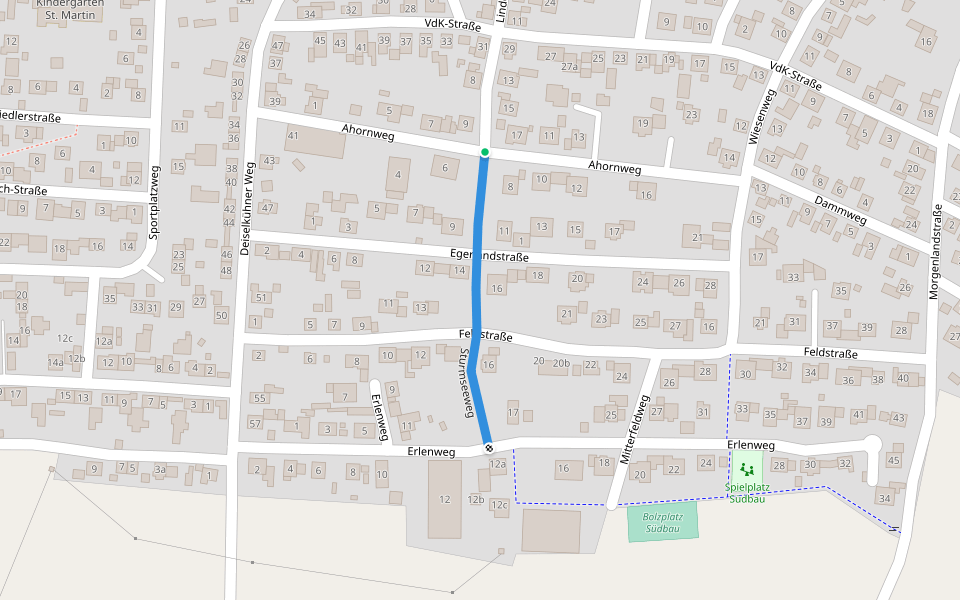 Sturmseeweg walking route map in Schwarzenfeld