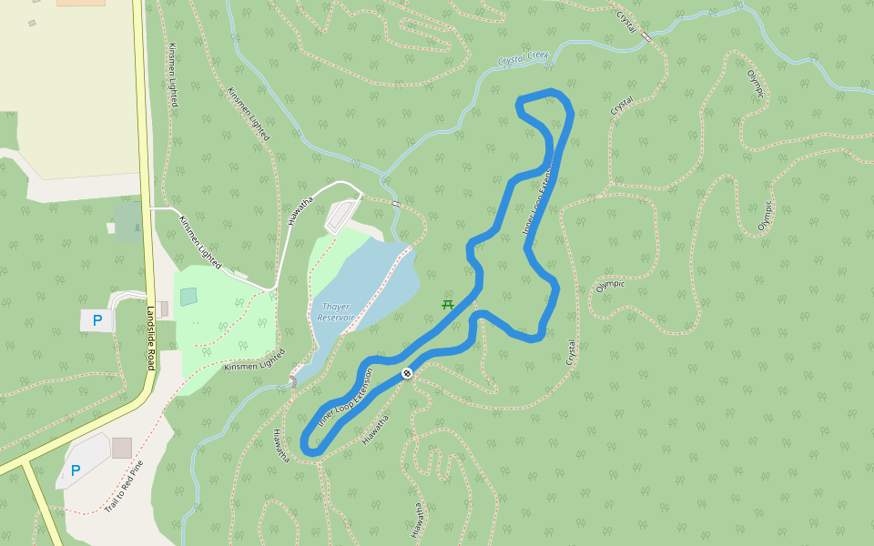 Inner Loop Extension walking route map in Sault Ste. Marie
