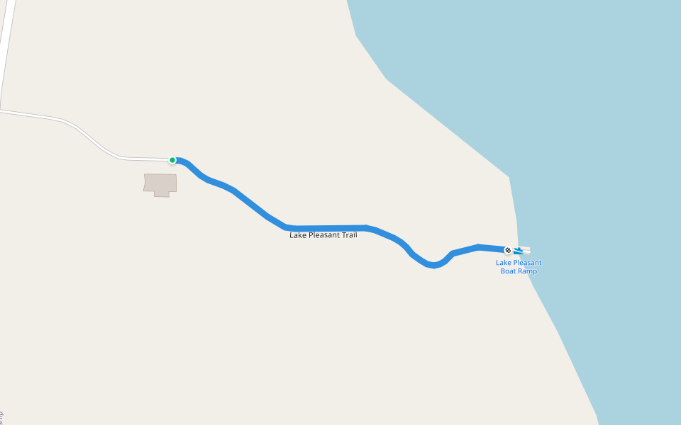 Lake Pleasant Trail walking route map in Union City