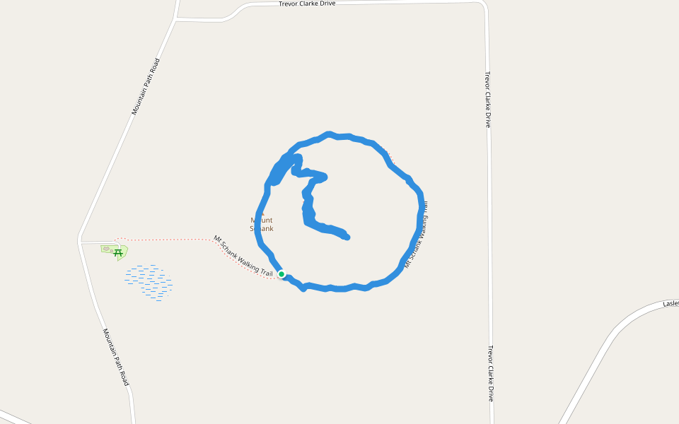 Mount Schank in South Australia Walking Map