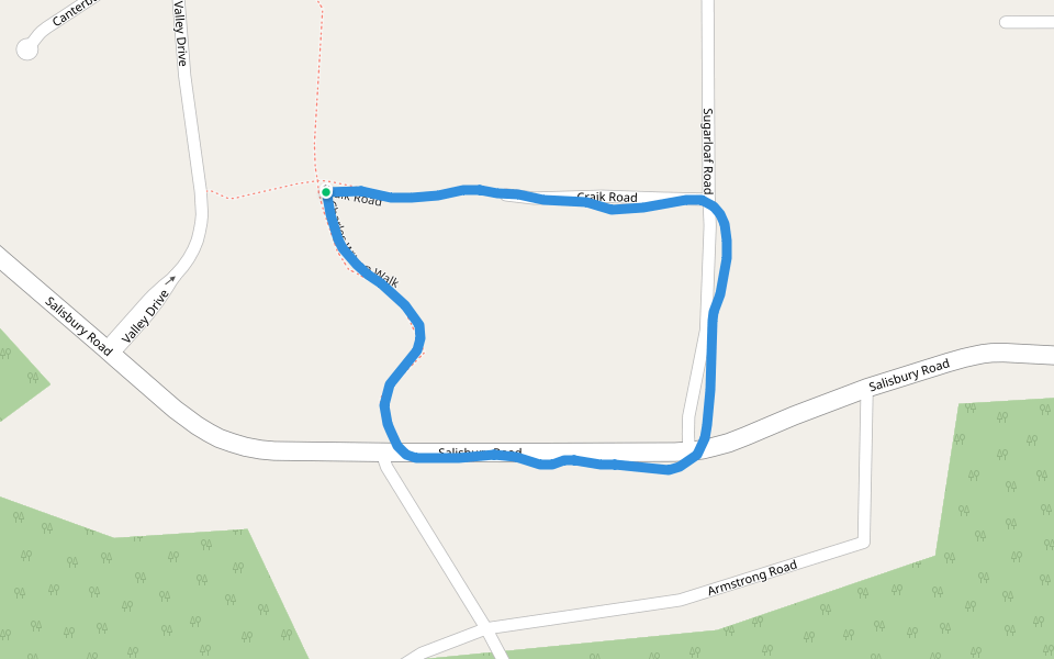 Charles Wilson Walk walking route map in Beaconsfield Upper