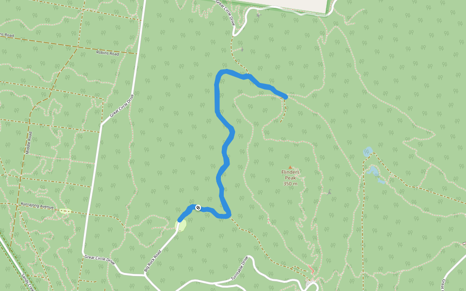 Yoy yangs Park walking route map in Little River