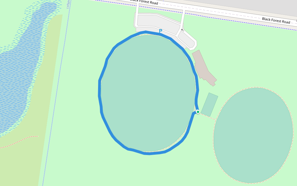 Wyndham Vale South Reserve walking route map in Werribee