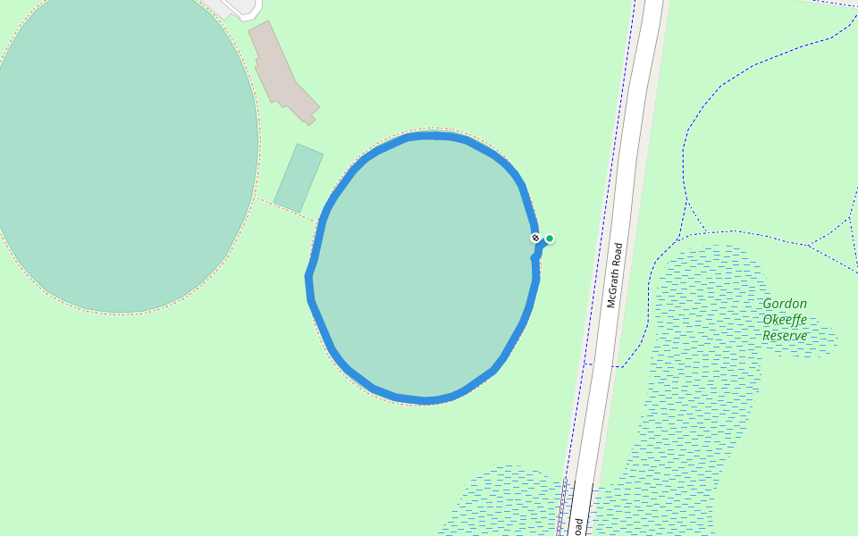 Wyndham Vale South Reserve walking route map in Werribee