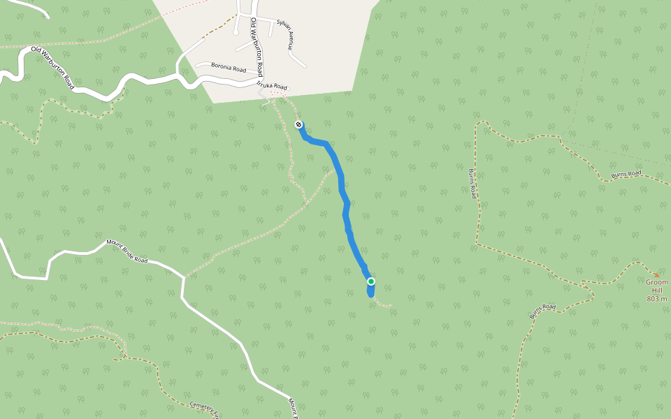 Lala falls to dans walking route map in Warburton