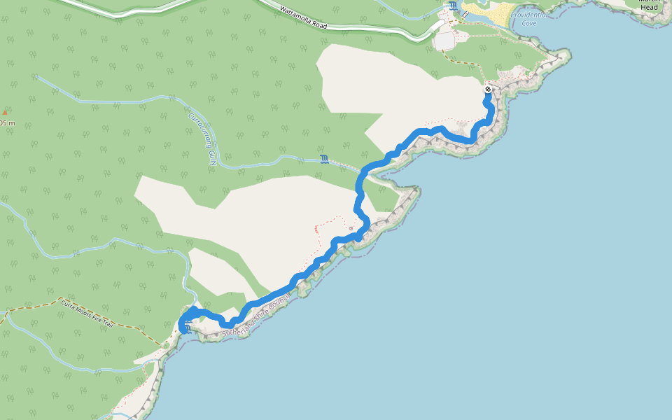 Eagle Rock walking route map in Royal National Park