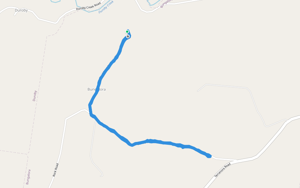 Bungalora Stroll walking route map in Bungalora