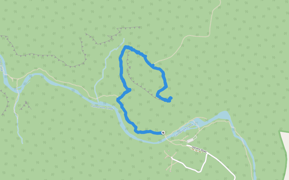 Boolimba Bluff walking route map in Carnarvon Park
