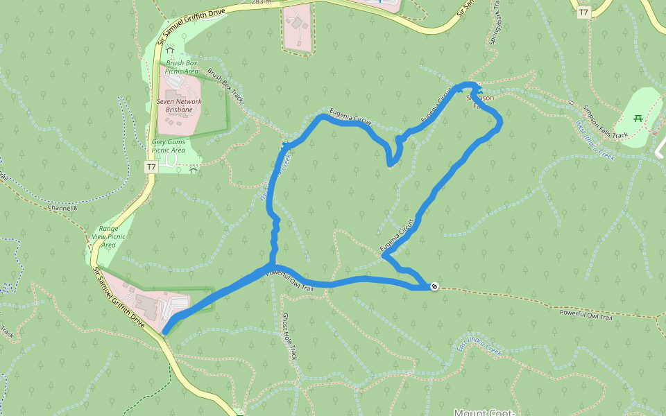 Mt Coottha ForestEugenia Circuit Hiking Trail Queensland, Australia