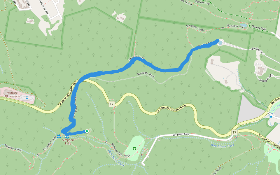 Mt Coottha ForestBardon Trail Hiking Queensland, Australia Pacer