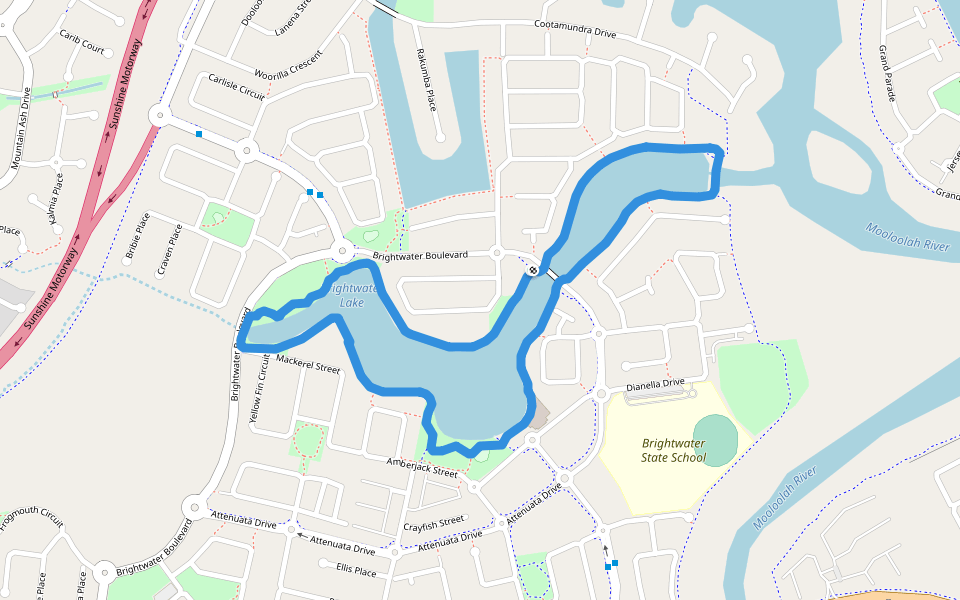 Brightwater Lake Walking And Running Trail Sunshine Beach, Queensland