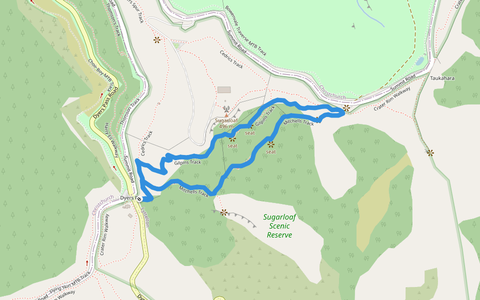 Sugarloaf Scenic Reserve - Mitchells Track