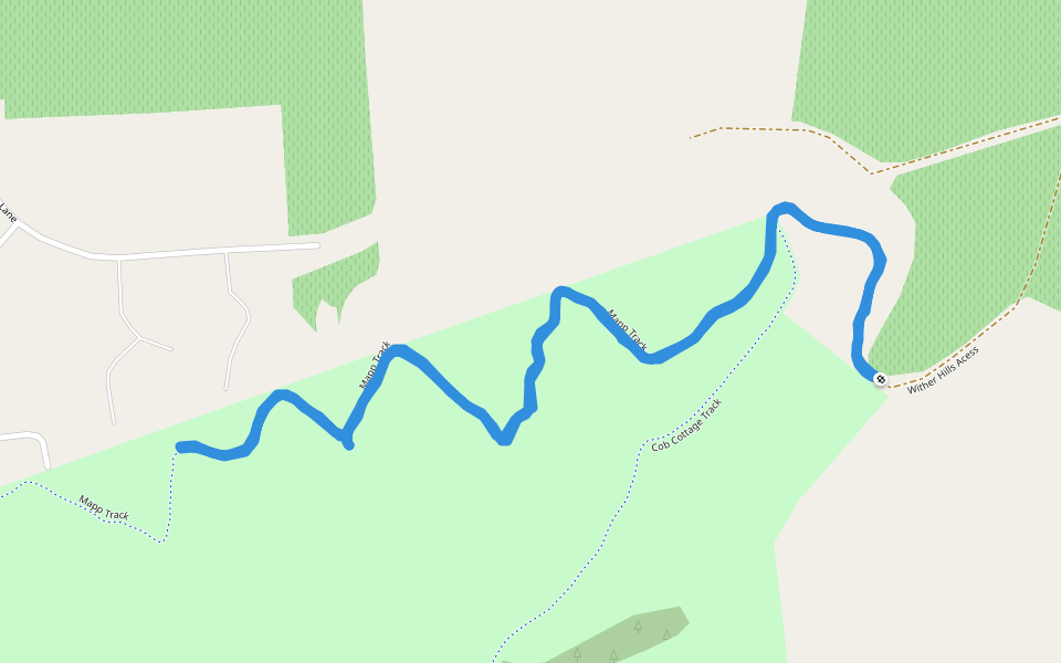 Mapp Track walking route map in Riverlands