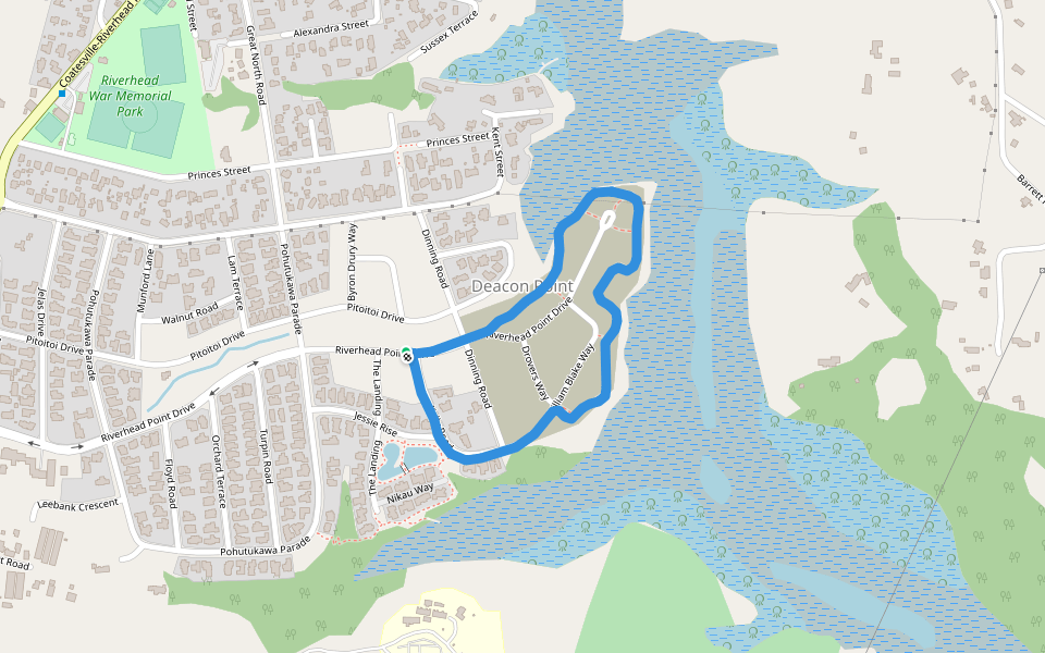 집사 포인트 걷기 및 달리기 트레일 Riverhead, 오클랜드 지방, 뉴질랜드 Pacer