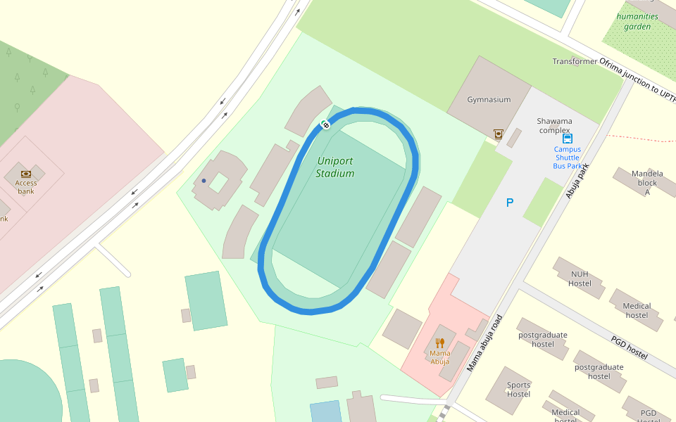 University of Port Harcourt walking route map in Alakahia