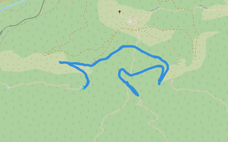 En walking route map in Nyer