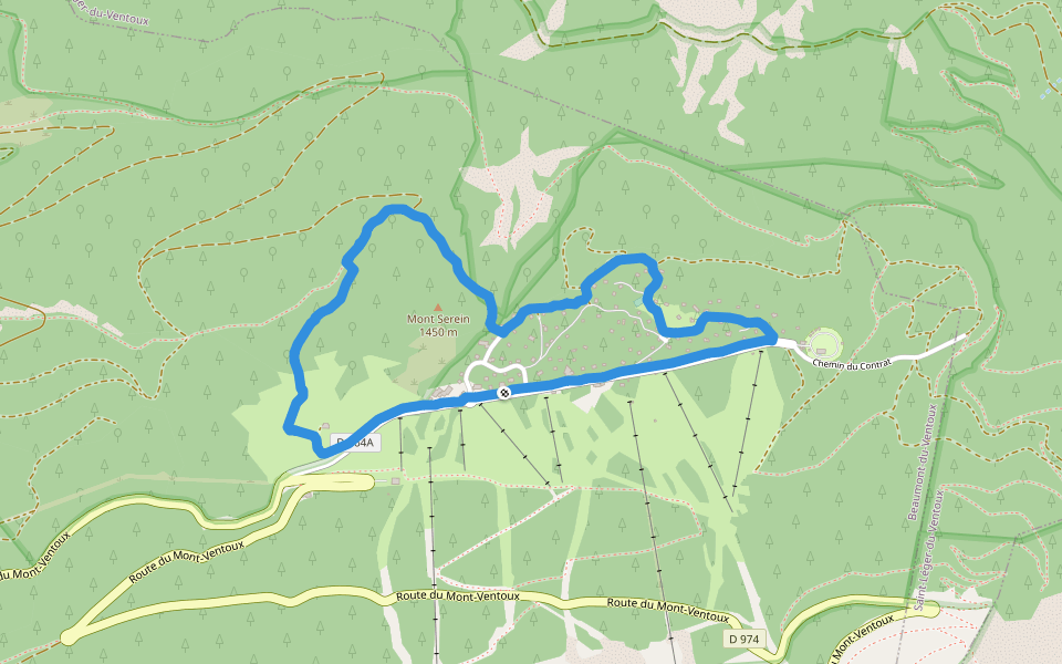 Mount Serene walking map