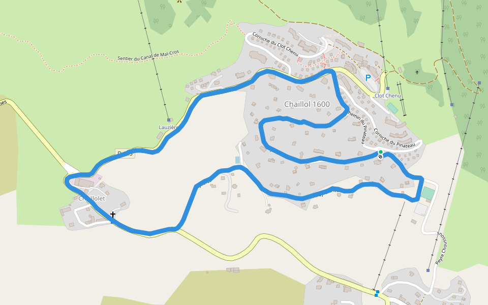 St Michel de chaillol walking route map in Saint-Michel-de-Chaillol