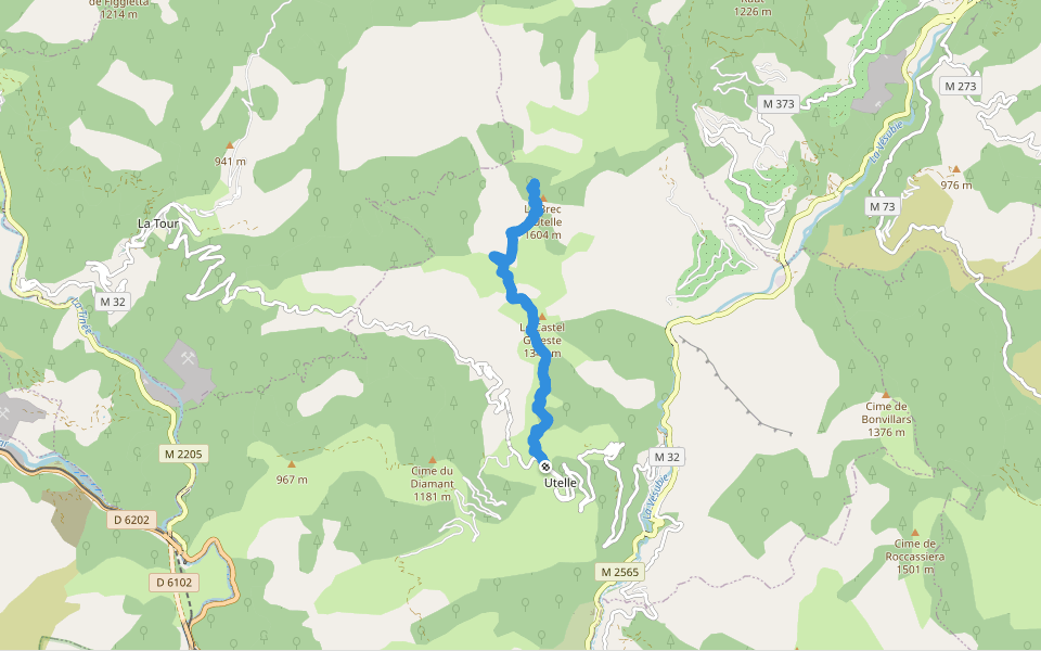 Le Brec d'Utelle - Le Castel Gineste