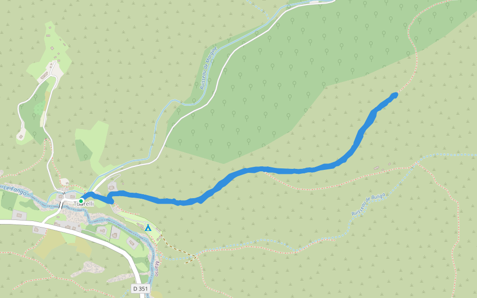 L'Alzelli walking route map in Galéria