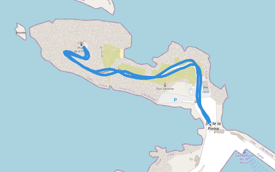 Phare de la Pietra - Chemin communal du Phare de la Pietra