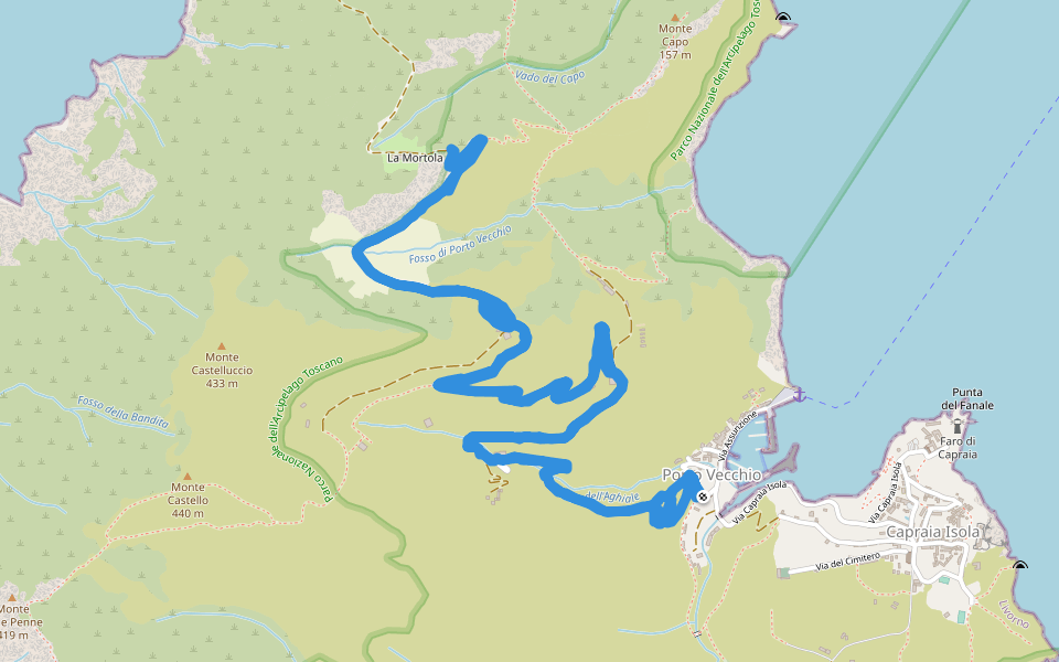 Ex strada romana walking route map in Porto
