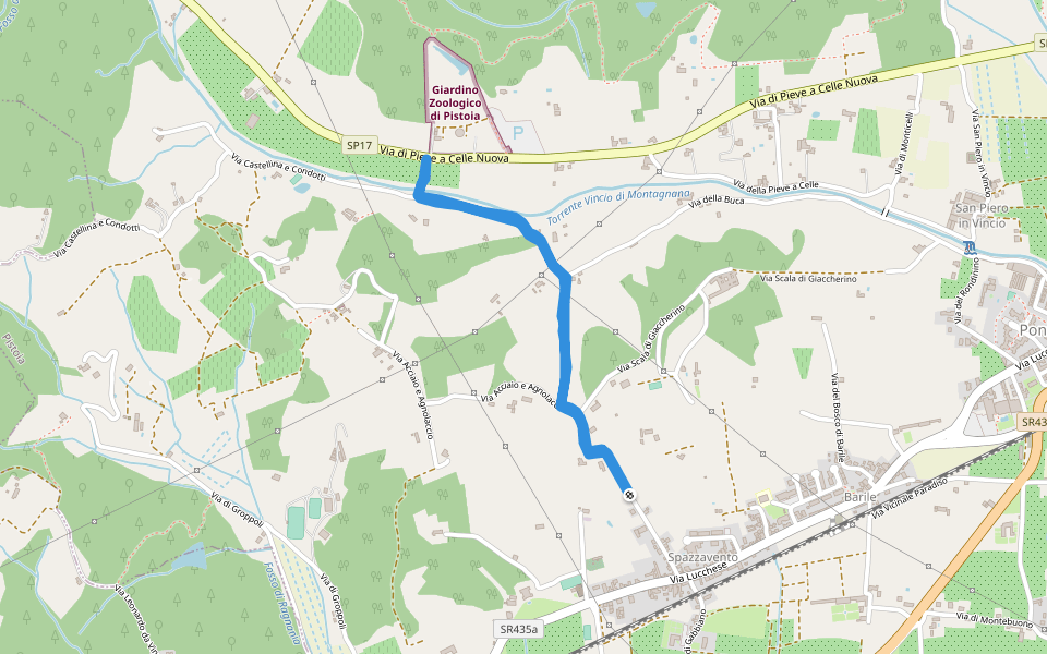 Via del Falserone - Via del Merio