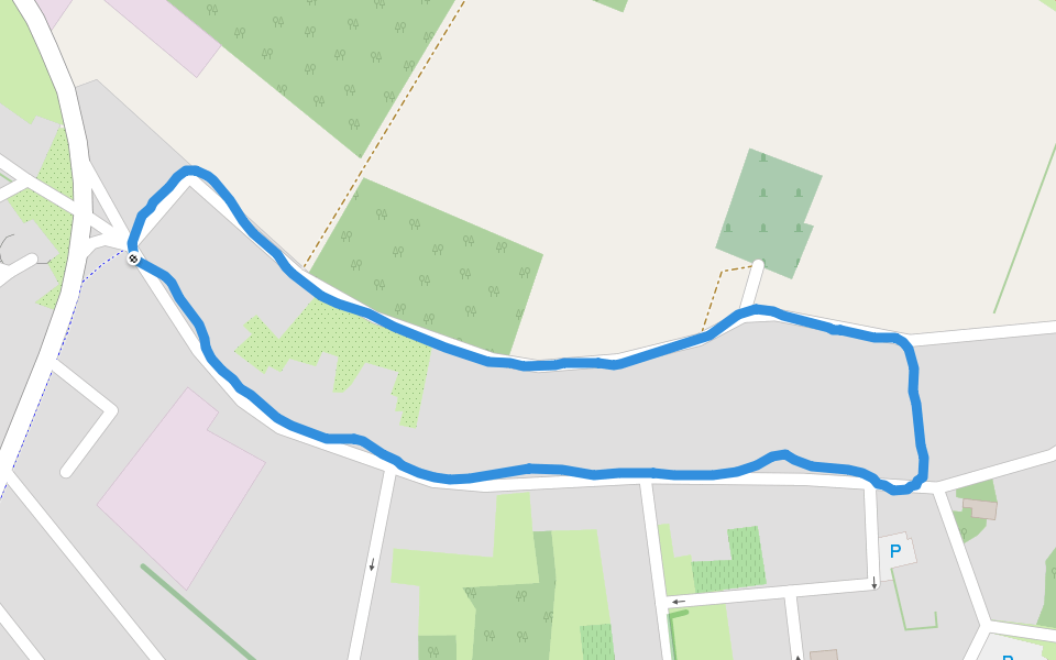 Scuola dell'Infanzia di Dosolo walking route map in Dosolo