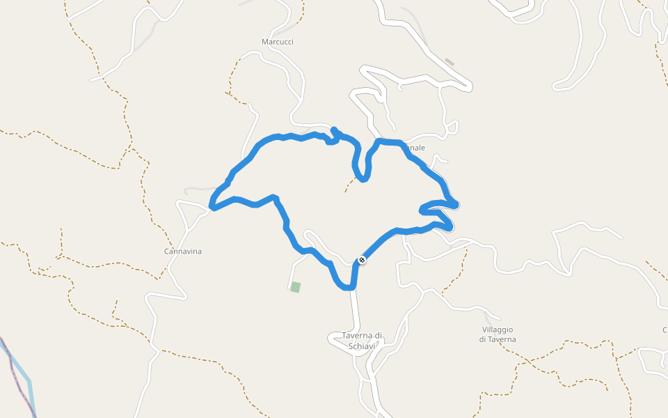 Channel Hiking Trail Schiavi di Abruzzo, Province of Chieti, Italy Pacer