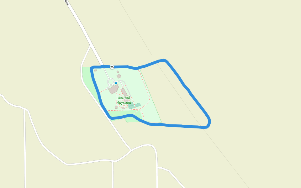 Εθνικό Πάρκο Κορώνειας-Βόλβης walking route map in Langadas