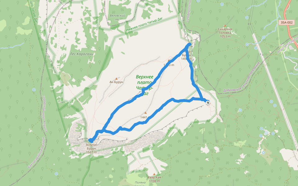 Заповедное урочище Яйла Чатыр-Дага