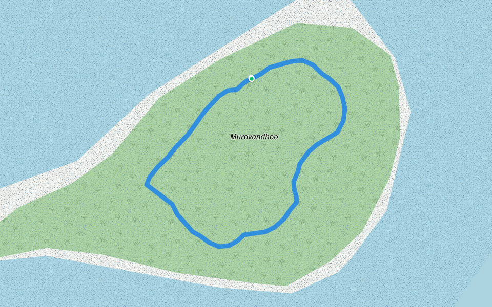 Muravandhoo walking route map in Maakurathu