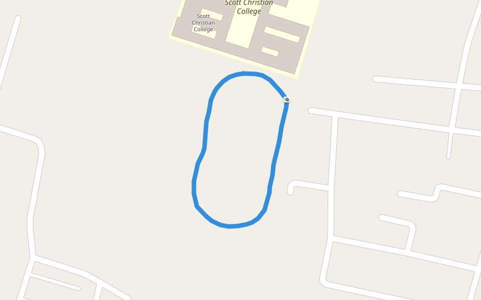 Scott Christian College walking route map in Nagercoil