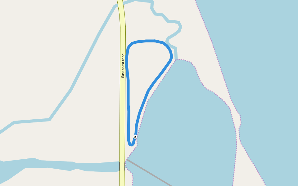Roche Park walking route map in Thoothukudi