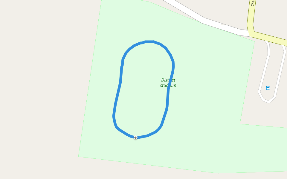 District stadium walking route map in Chamarajanagar