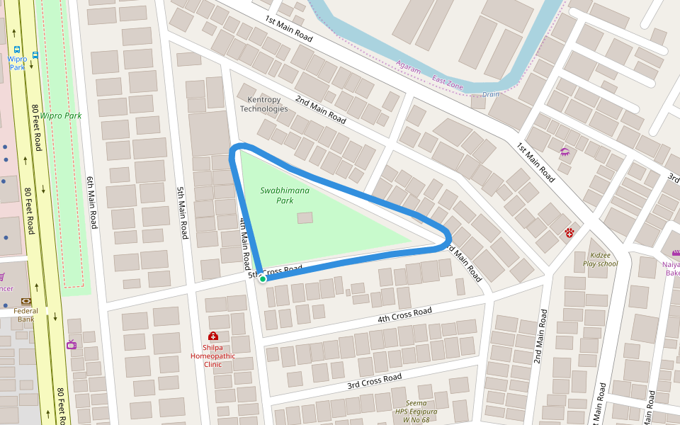 Swabhimana Park walking map