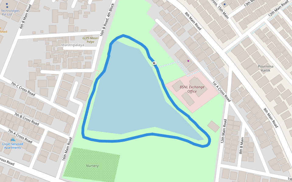 BBMP Park walking map