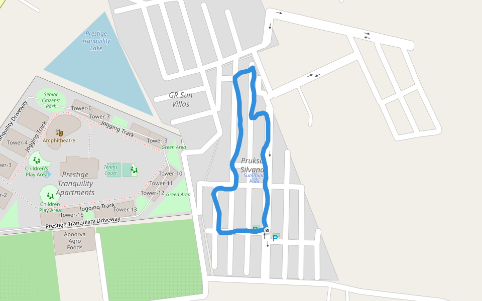 Badminton Court Walking And Running Trail Bangalore, India Pacer