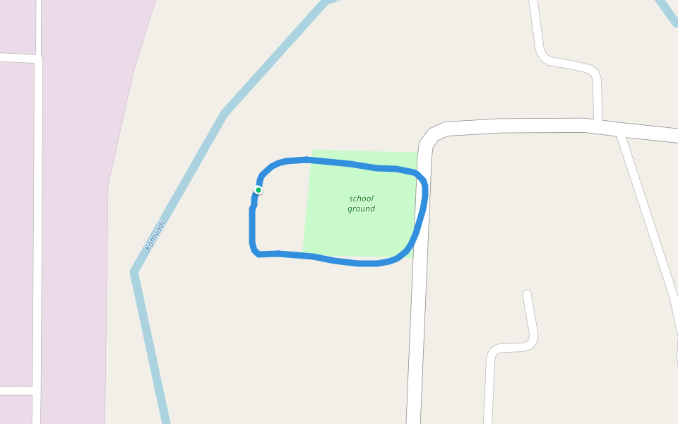 school ground walking route map in Bhiwandi