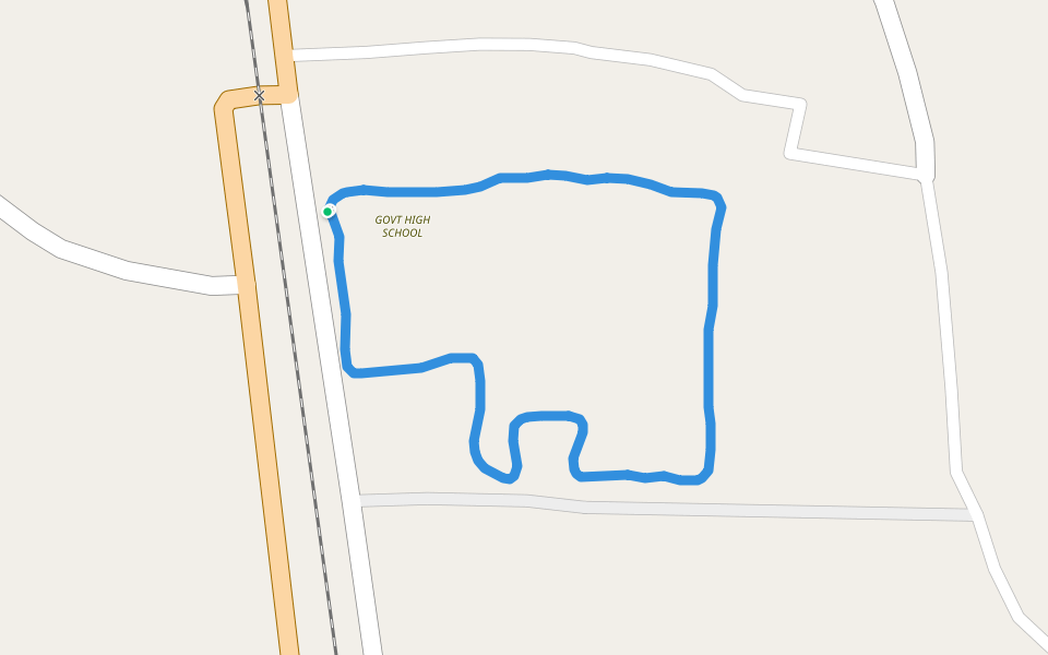 GOVT HIGH SCHOOL walking route map in Jharsuguda