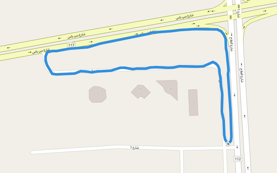 Al Ain Model School walking route map in Al Ain